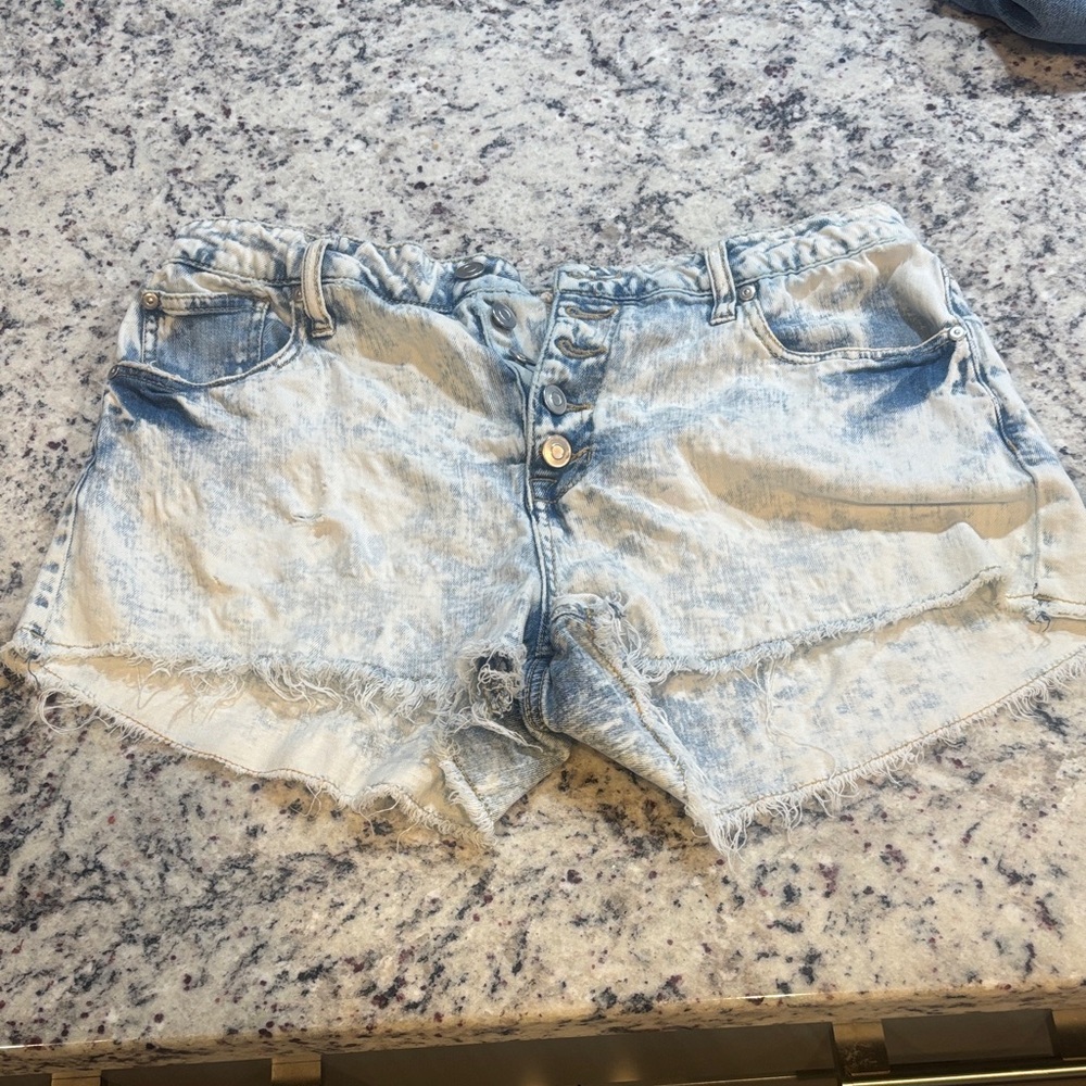 Altar'd State Light Blue Jean Shorts
